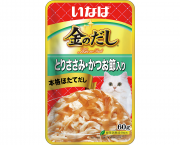 ИНАБА INABA CIAO Kinnodashi пауч для кошек Куриное филе с кацуобуси/ 60 гр