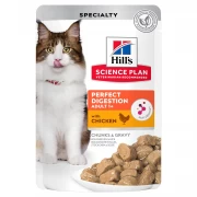 ХИЛЛС Perfect Digestion пауч для кошек для пищеварения c Курицей/ 85 гр
