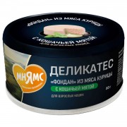 ВАНПИ WANPY консервы для кошек "Фондан" из мяса курицы с кошачьей мятой 80г