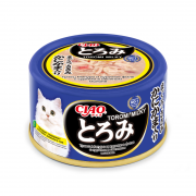 ИНАБА INABA Toromi Milky Консервы для кошек Тунец Магуро и куриное филе с сурими в овсяном молоке 80г