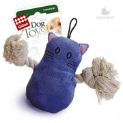 ГИГВИ GIGWI Игрушка для собак DOG TOYS Кот с пищалкой, 15 см (арт.75034)