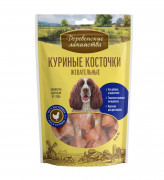 ДЕРЕВЕНСКИЕ ЛАКОМСТВА Лакомство для собак Куриные косточки жевательные 90г