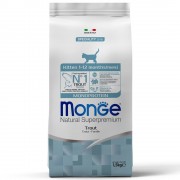 МОНЖ SUPERPREMIUM Kitten Monoprotein Trout сухой корм для котят Форель