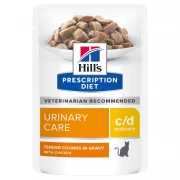 ХИЛЛС Prescription Diet C/D Multicare пауч для кошек для профилактики МКБ с Курицей/ 85 гр