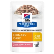 ХИЛЛС Prescription Diet C/D Multicare пауч для кошек для профилактики МКБ с Лососем/ 85 гр