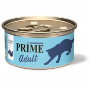 ПРАЙМ PRIME Adult консервы для взрослых кошек Курица и говядина паштет/ 75 гр
