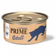 ПРАЙМ PRIME Adult консервы для взрослых кошек Ягненок кусочки в соусе/ 75 гр