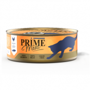 ПРАЙМ PRIME Meat консервы для взрослых кошек Курица с лососем, филе в желе/ 100 гр