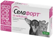 СЕЛАФОРТ Антипаразитарный препарат для кошек и собак до 2,5 кг