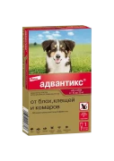 АДВАНТИКС капли для собак (10-25 кг) от блох, клещей и комаров/ 1 пипетка