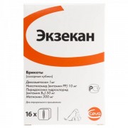 CEVA ЭКЗЕКАН  Сахарные кубики жевательные от аллергии для кошек и собак/ 1 кубик