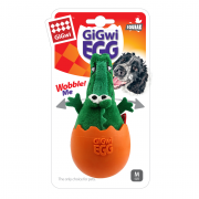 ТРИОЛ GIGWI Игрушка для собак Крокодил в яйце с пищалкой 14 см (арт.75462)