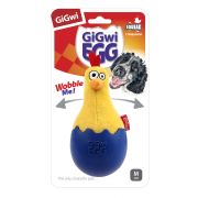 ТРИОЛ Игрушка для собак Цыпленок-неваляшка с пищалкой 14см, серия GIGwi EGG