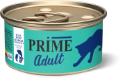 ПРАЙМ PRIME Adult консервы для взрослых кошек Тунец с сибасом и ананасом в собственном соку/ 85 гр