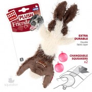 ТРИОЛ ГИГВИ Игрушка для собак PLUSH FRIENDZ Шкурка зайца со сменными пищалками 47см