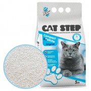 КЭТ СТЭП Compact White Original Наполнитель для кошачьего туалета комкующийся минеральный