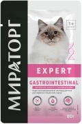 МИРАТОРГ EXPERT Gastrointestinal пауч для взрослых кошек Бережная забота о пищеварении/ 80 гр
