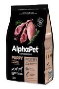 АЛЬФАПЕТ Superpremium сухой корм для для щенков, беременных и кормящих собак мелких пород c Ягненком и индейкой