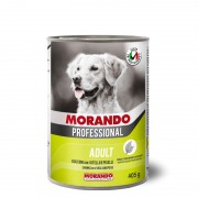 МОРАНДО MORANDO консервы для взрослых собак кусочки с Телятиной и горошком/ 405 гр
