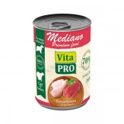 ВИТА ПРО (VITA PRO) MEDIANO консервы для собак Телятина с индейкой кусочки в соусе
