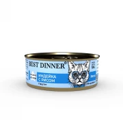 БЕСТ ДИННЕР BEST DINNER Exclusive Vet Profi Renal консервы для кошек Индейка с рисом 100 гр