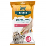 ТИТБИТ Крем-суп для кошек с кусочками телятины 4шт*10г