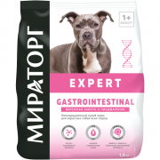 МИРАТОРГ EXPERT Gastrointestinal сухой корм для взрослых собак Бережная забота о пищеварении/ 1,5 кг