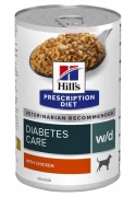 ХИЛЛС Prescription Diet Консервы  для собак W/D лечение сахарного диабета, запоров, колитов, 370 г