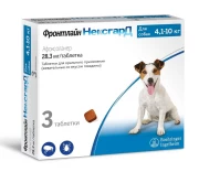 НЕКСГАРД таблетки жевательные от блох и клещей для собак 4-10 кг, уп. 3 таб