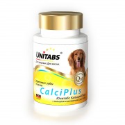 ЮНИТАБС Unitabs CalciPlus витамины с Q10, кальцием и фосфором для собак 100таб