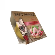 БЕСТ ДИННЕР BEST DINNER Holistic консервы для стерилизованных кошек Мясные волокна в желе "Курица с клюквой" 75г