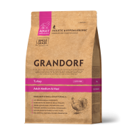 ГРАНДОРФ GRANDORF Adult Medium/Maxi сухой корм для собак средних и крупных пород индейка