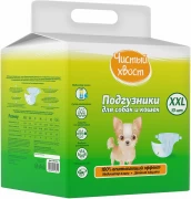 ЧИСТЫЙ ХВОСТ подгузники для животных XXL 10 шт 20-30кг