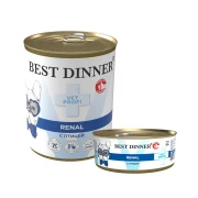 БЕСТ ДИННЕР BEST DINNER Vet Profi Renal консервы для собак при заболеваниях почек с Птицей
