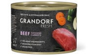 ГРАНДОРФ GRANDORF Fresh Консервы для собак паштет из говядины с цукини и морковью 200г