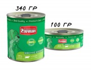 ЧЕТВЕРОНОГИЙ ГУРМАН консервы для собак Мясное ассорти с рубцом
