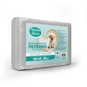 ЧИСТЫЙ ХВОСТ Белая линия Пеленки впитывающие для животных 60*40 30 шт