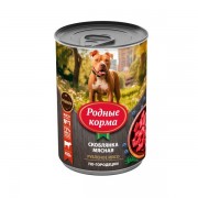 РОДНЫЕ КОРМА консервы для собак Скоблянка мясная по-городецки