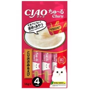 ИНАБА INABA CIAO Churu Лакомство для кошек Пюре Куриное филе и креветка/ 1 шт