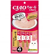 ИНАБА INABA CIAO Churu Лакомство для кошек Пюре Лосось и куриное филе/ 1 шт