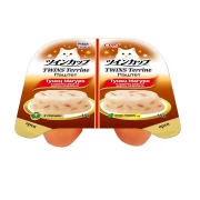 ИНАБА INABA Twins консервы для кошек CIAO TWINS Terrine Тунец Магуро и куриное филе со вкусом кациобуси паштет 70г (35г х 2шт)
