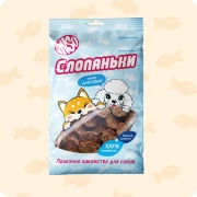 ЭНСО (ENSO) Слопаньки лакомство для собак чипсы из лосося с морковью 40г