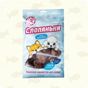 ЭНСО (ENSO) Слопаньки лакомство для собак - чипсы из дикого лосося кальцинированные размер S/40г