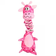 МИСТЕР КРАНЧ (Mr.Kranch) Игрушка для собак Жираф с карманами под лакомство 36 см розовая