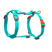 ТРИОЛ Triol Шлейка анатомическая из биотана "Лазурный апельсин" L, голубая, 25*670-900мм