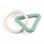 ТРИОЛ Игрушка для собак из термопластичного эластомера "Треугольник с плетеным кольцом", 250мм