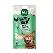 ТРИОЛ Лакомство для кошек "Крем из курицы с макрелью", 40г, серия SNACK BAR