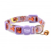 ТРИОЛ СОЮЗМУЛЬТФИЛЬМ Ошейник нейлоновый с колокольчиком "Котенок" XS, сиреневый, 10*180-270мм