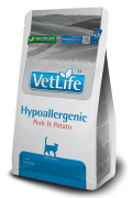 ФАРМИНА Vet Life Cat Hypoallergenic Pork & Potato Сухой корм для кошек при пищевой аллергии или непереносимости свинина с картофелем