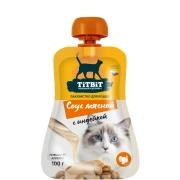 ТИТБИТ Лакомство для кошек соус мясной с индейкой 100 гр